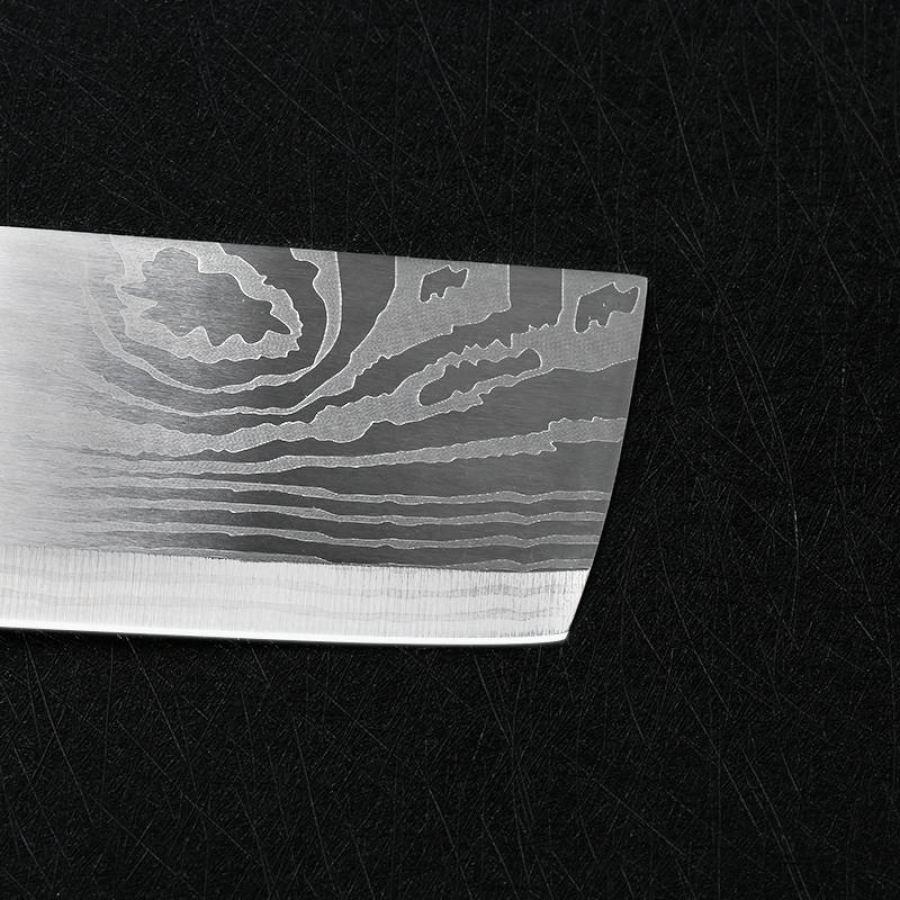 Premium York Series Japanese Style Nakiri Chef Knife With Rz Stainless Steel Blade - 7 Inches