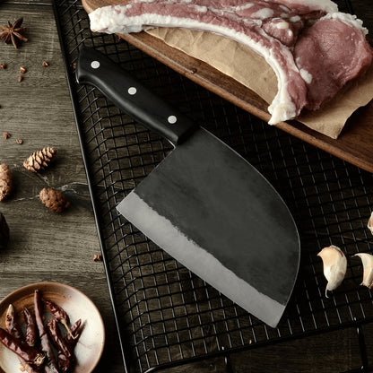 KING Series TITAN PRO Chef Knife with Desconi™ High Carbon Steel Blade & RAWHide™ Leather Case